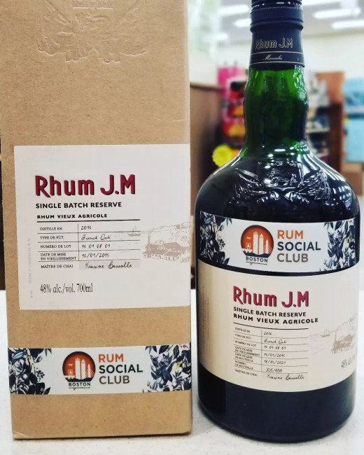 Rhum J.M - French Oak 2014 Single Batch 6yrs 700ml (Boston Rum Social Club  Store Pick) - Burlington Wine & Spirits
